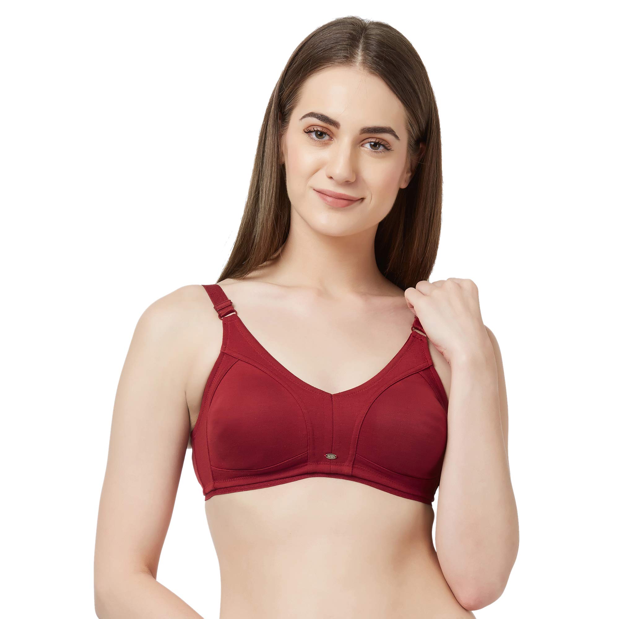 S.O.I.E. Soie Women's Full Coverage Non-Padded Non-Wired Bra