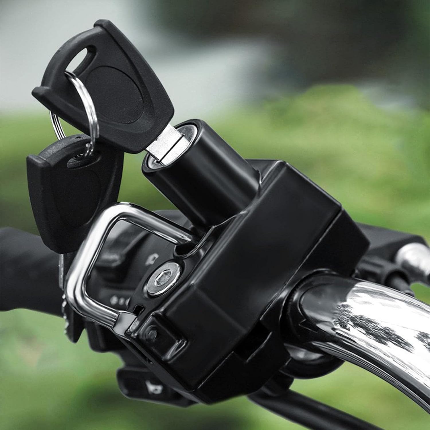 ヘルメットロック | オートバイのヘルメットロック - バイクスクーターストリートバイク用の盗難防止ロック、ヘルメットを固定 Shu