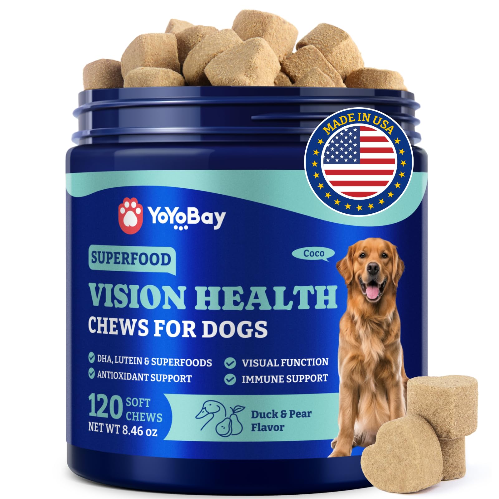 Tear Stain Support Chews for Dogs, Eye Health & Immune Supplement — Amazon image 8