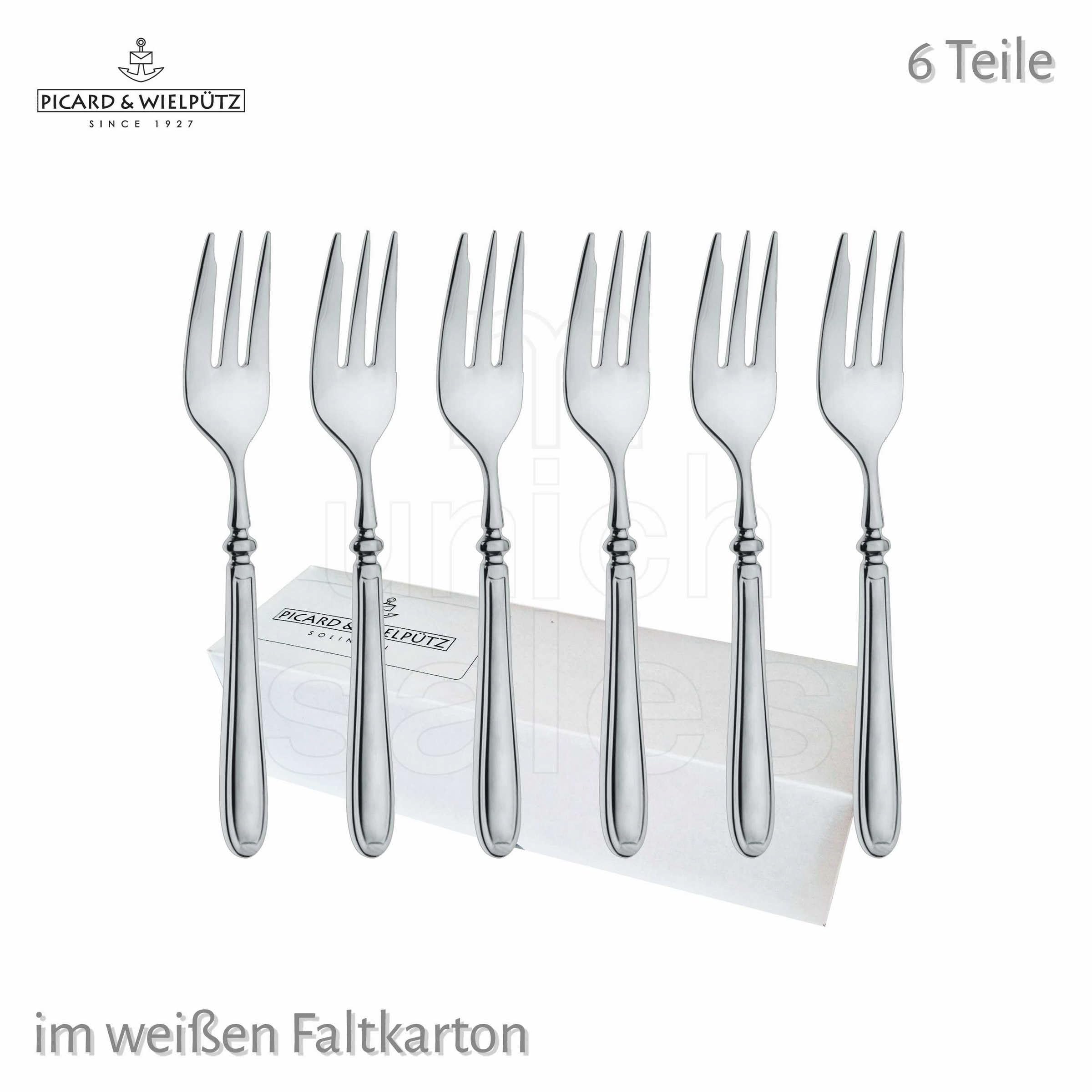 6 Kuchengabeln, der Serie Landhaus von Picard & Wielpütz