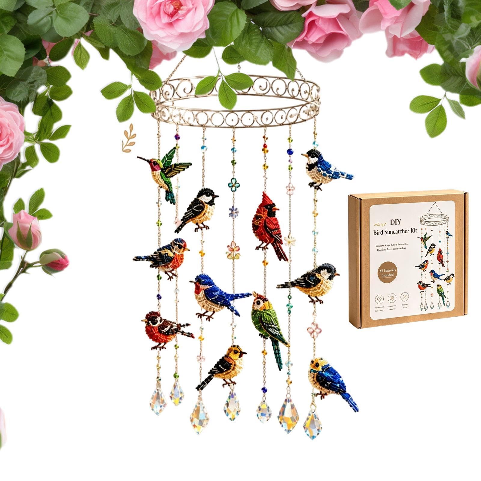 Kit de abalorios colibrí para decorar un balcón o porche con estilo DIY