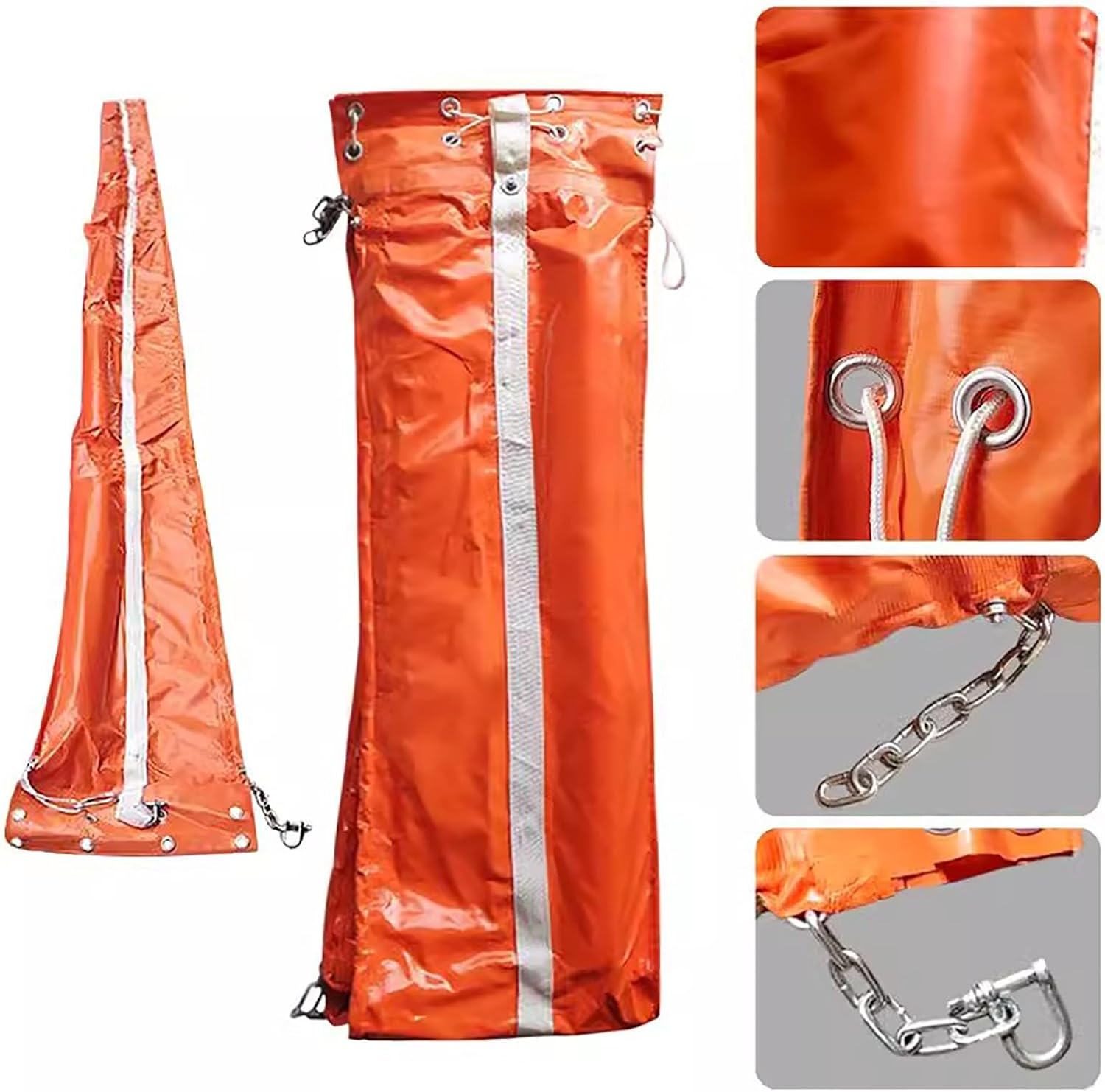Preventing Water Pollution Ecological Fence,Solid Float -type PVC Oil Bar,PVC Floating Oil Fence for Oil Pollution Weed Interception of Seaweed Water Surface(0.40x10m)