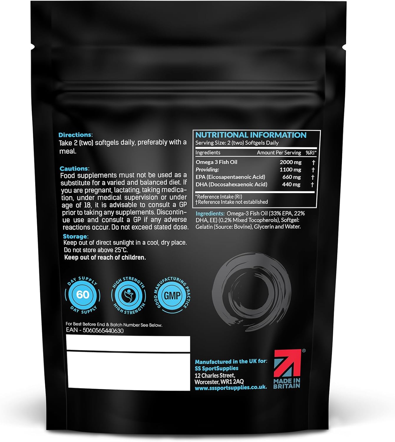 SS Sport Supplies Omega 3 Fish Oil Capsules Review: High Strength Boost to Heart Health.