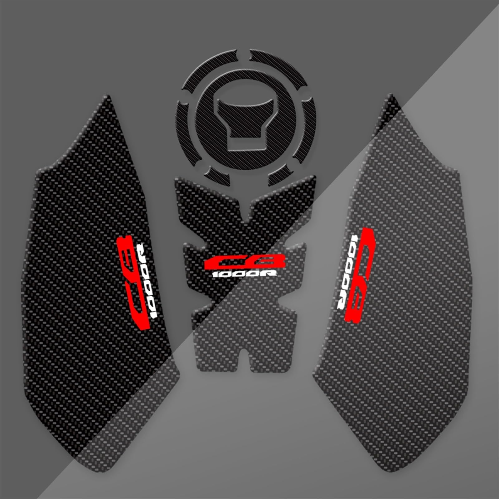Protezione Serbatoio RZCREW Per Honda CB1000R 2021-2023 | Adesivo Trasparente 3D A Lisca Di Pesce | Antiscivolo E Autoadesivo