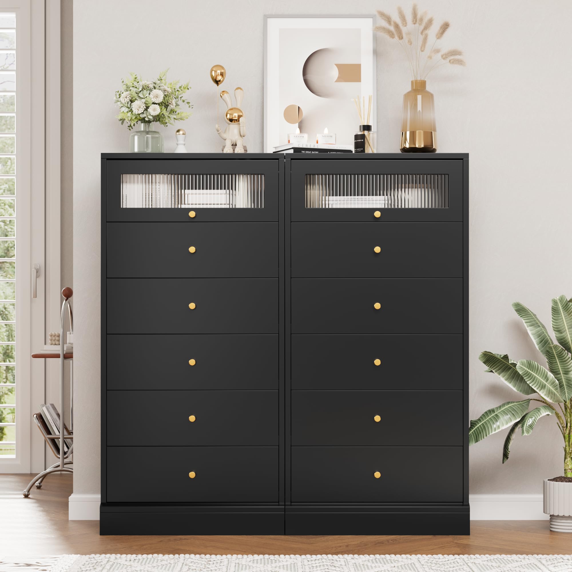 hollywood golden age dresses Modern Gold Legs 2-Drawer Storage Black Nightstand – Old to New Furniture main image 1