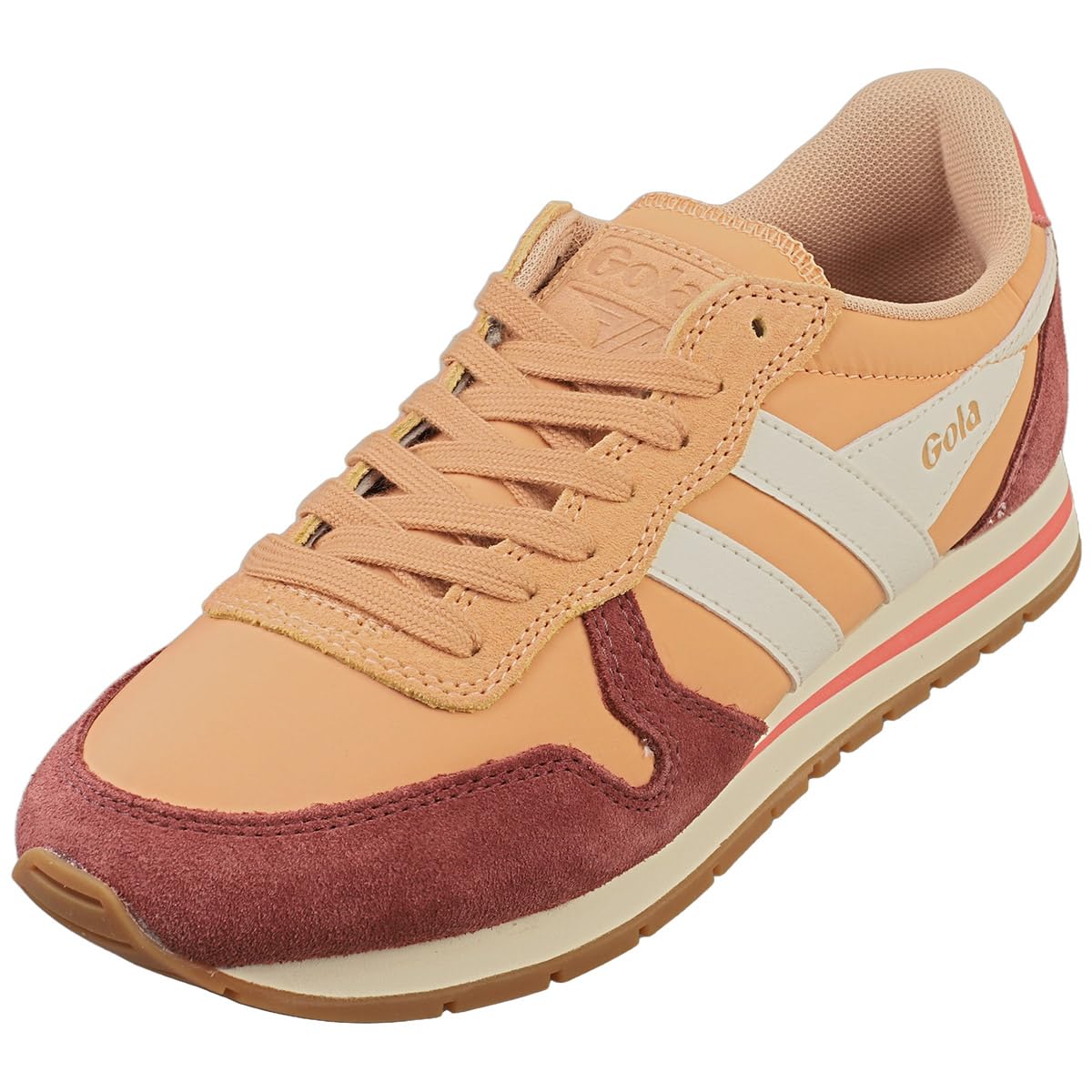Gola Daytona Chute Womens Fashion Trainers In Salmon Red
