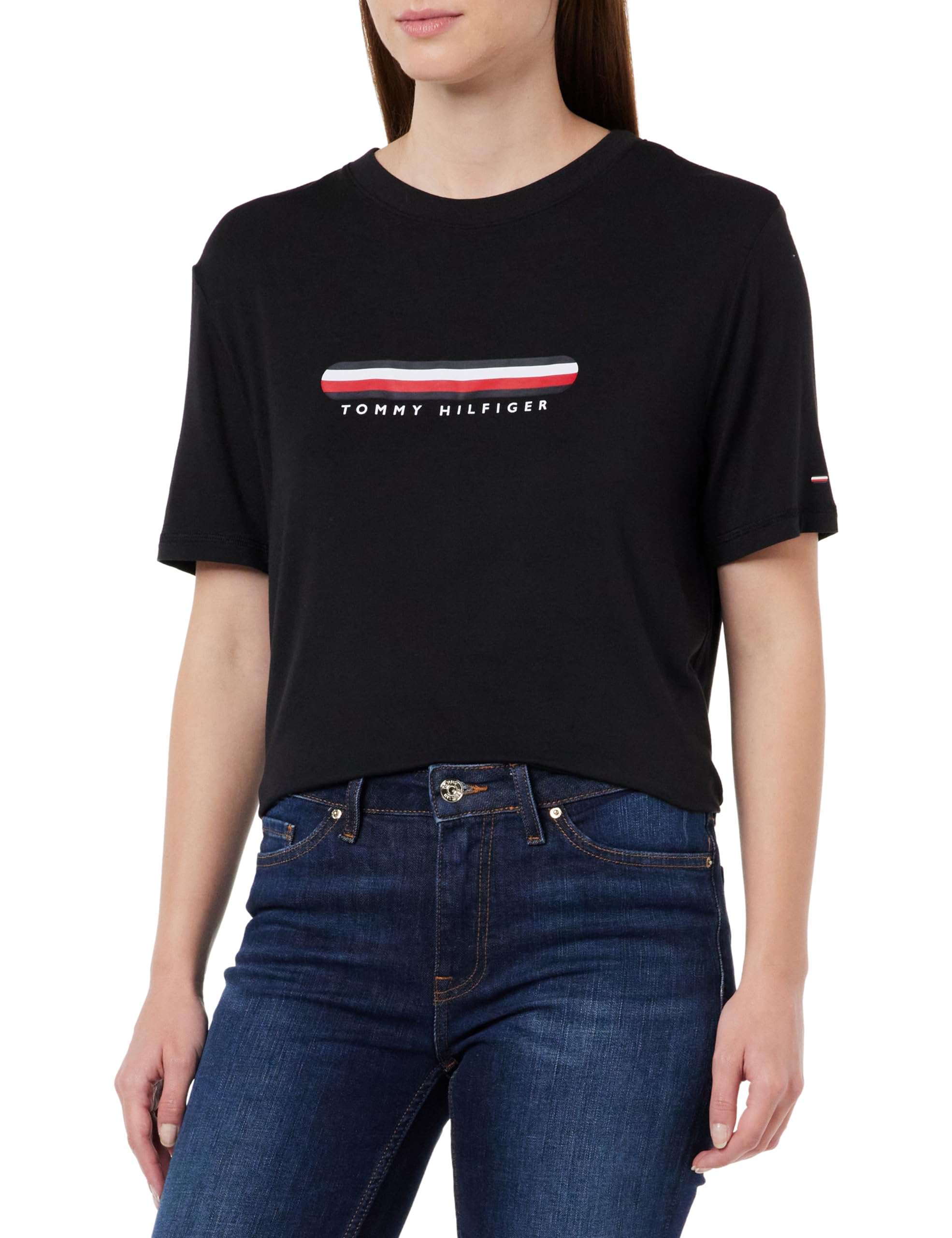 Tommy Hilfiger Cn SS tee Camisetas P/V para Mujer