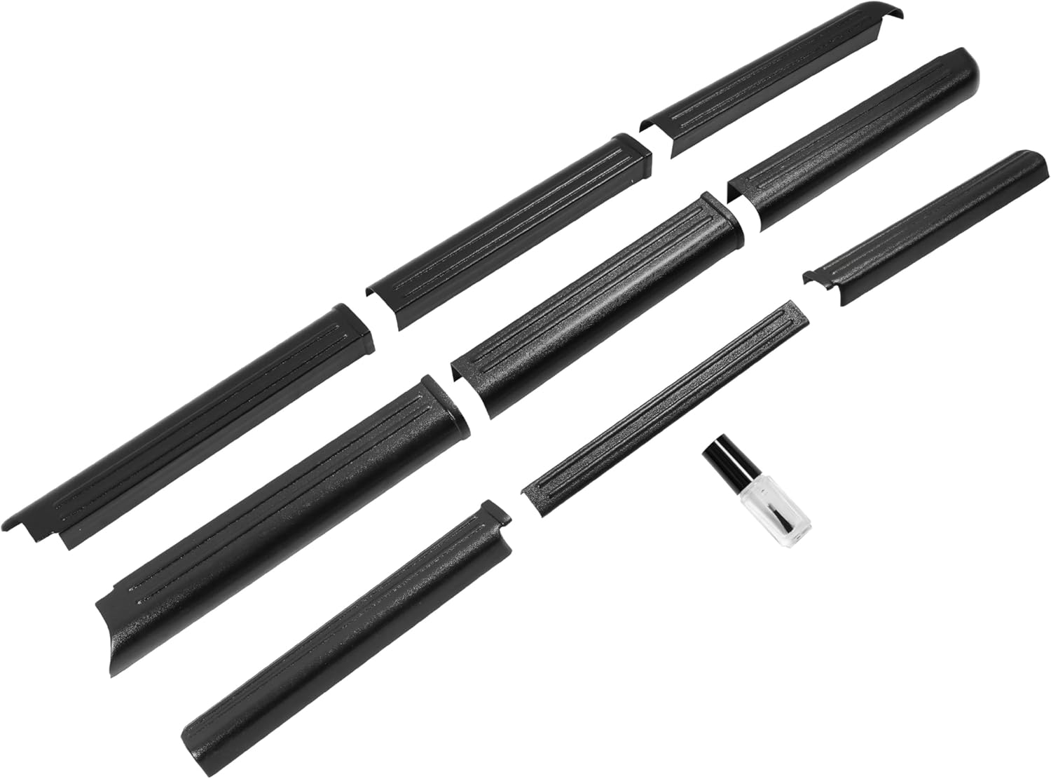 ALMULOO Truck Bed Side Rail Cover+Tailgate Molding Compatible with 2005-2012 Nissan Frontier Crew Cab ONLY Plastic(ABS) Textured Black for 999T1-BR200CC, 93486EA80A