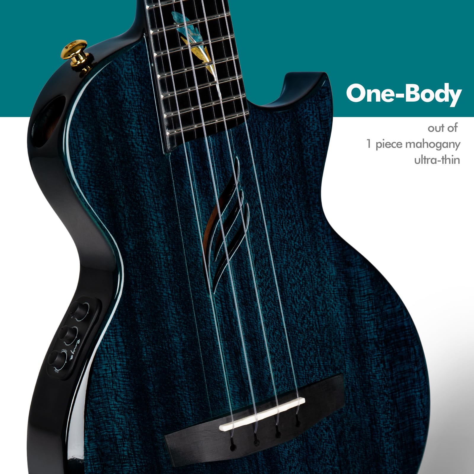 Amazon.com: Enya Tenor Ukulele All Mahogany Ukulele with Built-in 