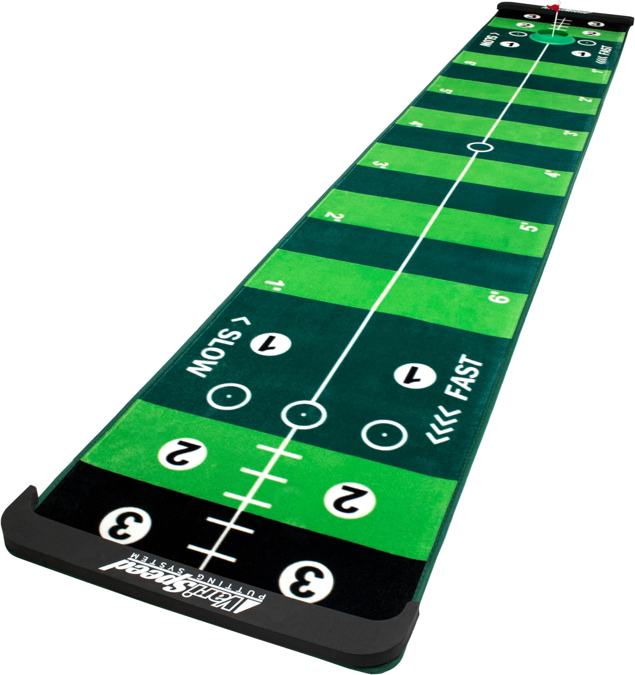 VariSpeed Putting System, 10 ft, Mimics Real Putting Green, Loaded with Drills, Training Aid for Indoor or Outdoor, Practice 4 Different Speeds On One Mat