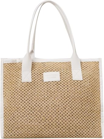 Summer Beach Bag Woven Tote Bags Shoulder Bag Beach Straw Purse Beach Bags For Women Vacation