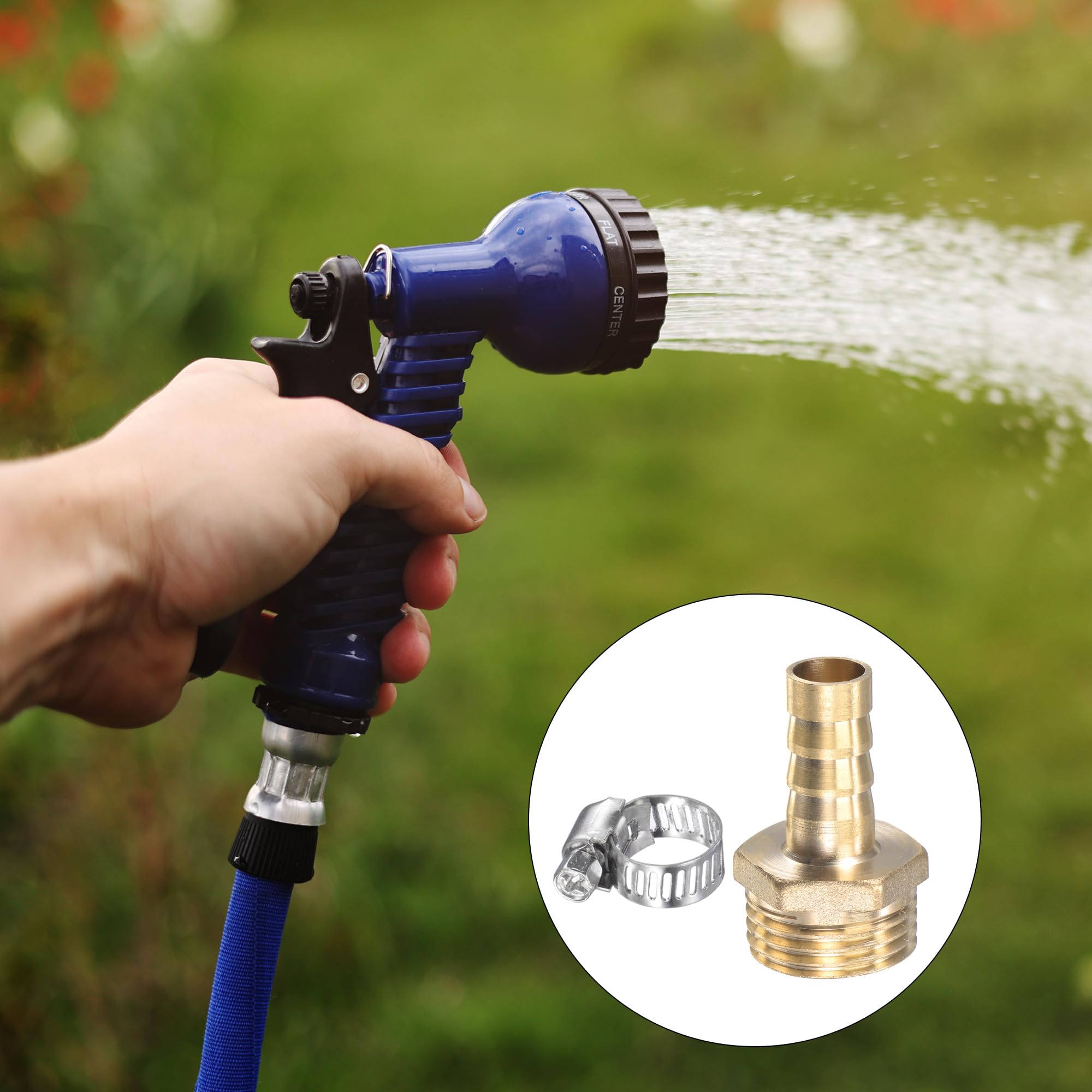 Brass Hose Connector With Male Thread And Hexagonal Collar 1/2’’ X 18 - View #4