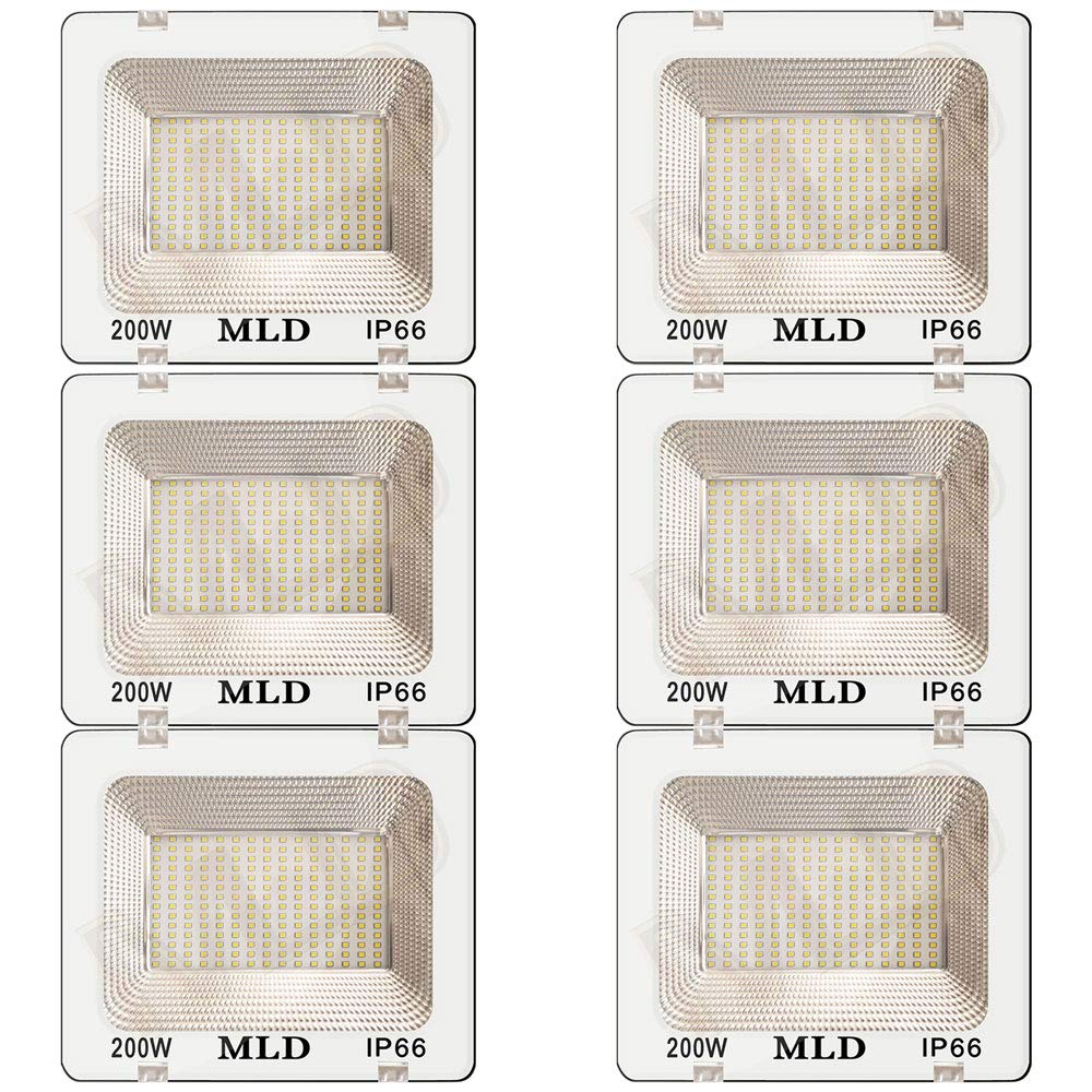 MLD 200w Led Flood Light Outdoor Waterproof| Halogen Light for Shop/Home, Garden, Factory Use (White)