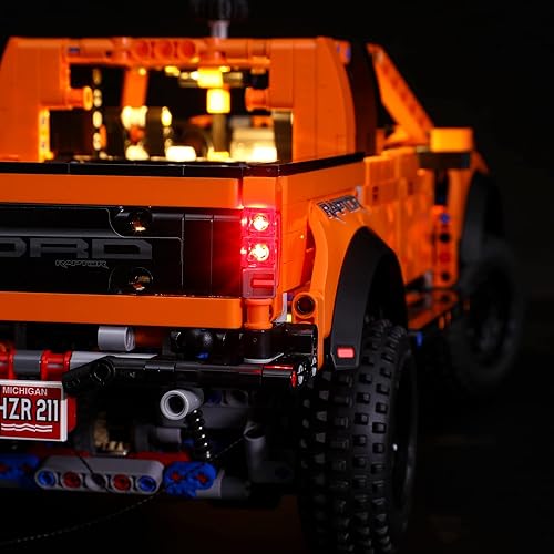 Miniatura 5 de BRIKSMAX Kit de iluminación LED para Technic Ford F-150 Raptor - Compatible con el modelo de bloques de construcción Lego 42126 - No incluye el