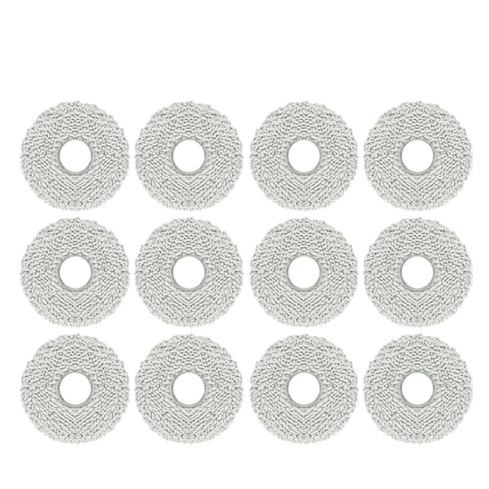 Vividcrate Mop Cloth Cover Plate,Compatible For Ecovacs,X5,Compatible For OMNI,/ X5 PRO,Robot Vacuum Cleaner Acssories Replament(12 PCS Mop)