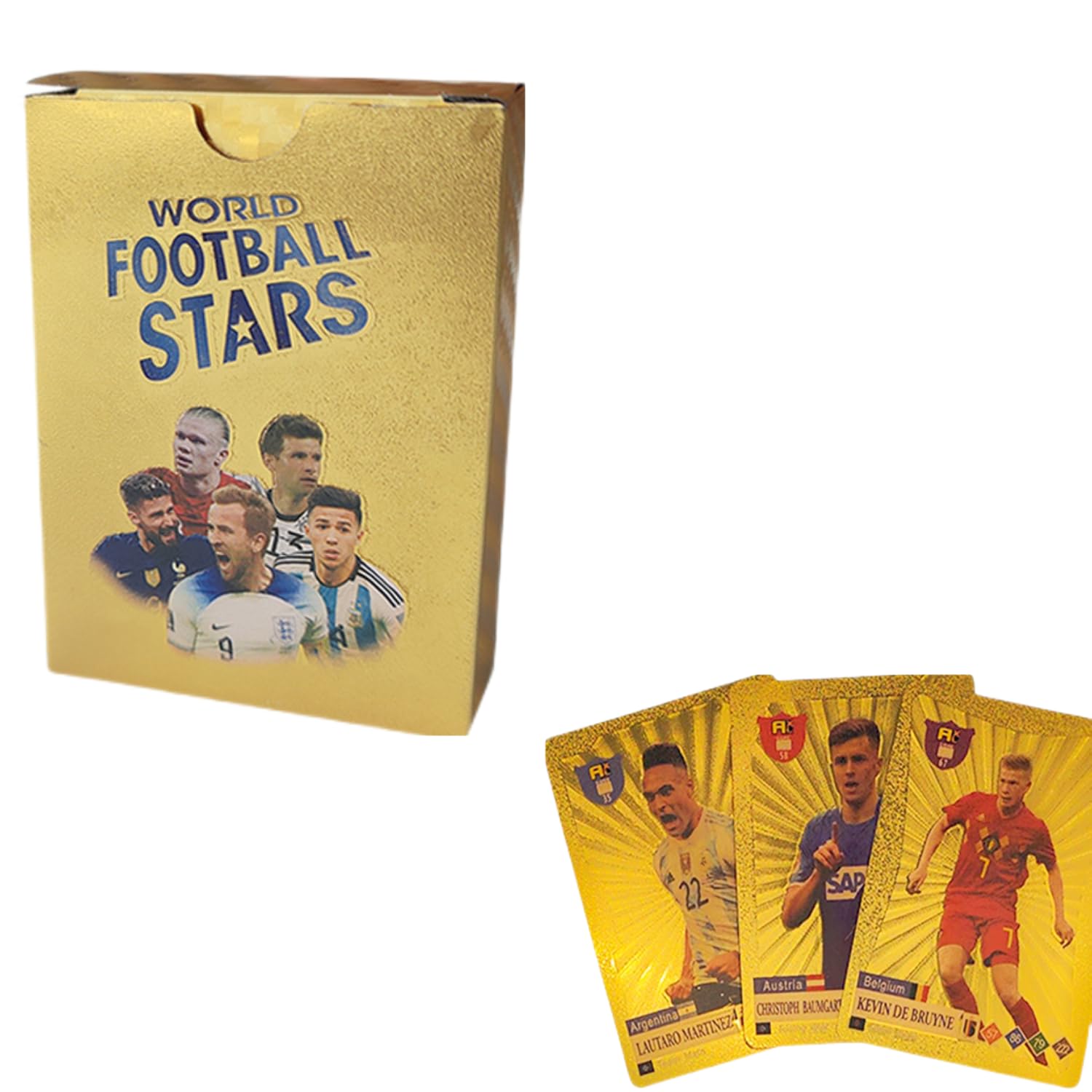 Cadeau Fan Football 55 Cartes Football Stars Krilucly - Collection Joueurs Avec Stats Pour Fans Et Adolescents Carte Calciatori
