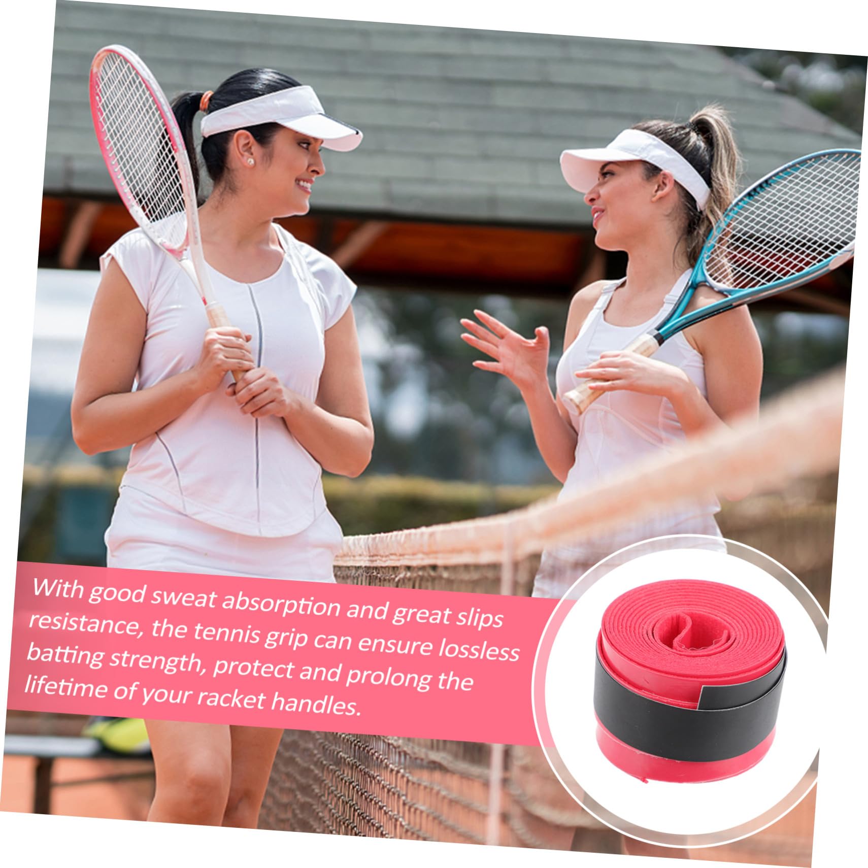Colla per Racchetta da Badminton Impugnatura Assorbente per Racchetta da Tennis Impugnatura per Badminton Fasce per Racchetta Assorbenti del Sudore Nastro Anti-Overgrip per