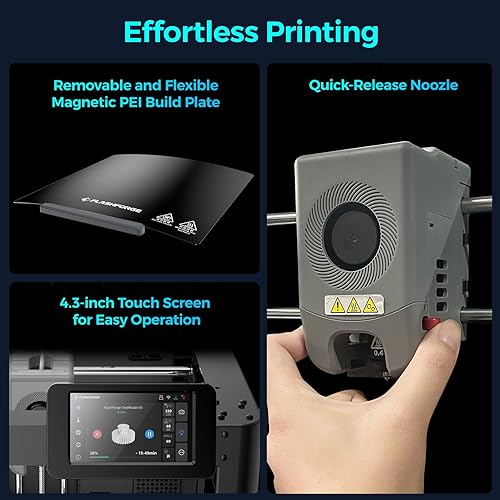 Miniatura 7 de FLASHFORGE Impresora 3D oficial Adventurer 5M nivelación automática, impresora 3D FDM de alta velocidad máxima de 23.622 ins con extrusora directa