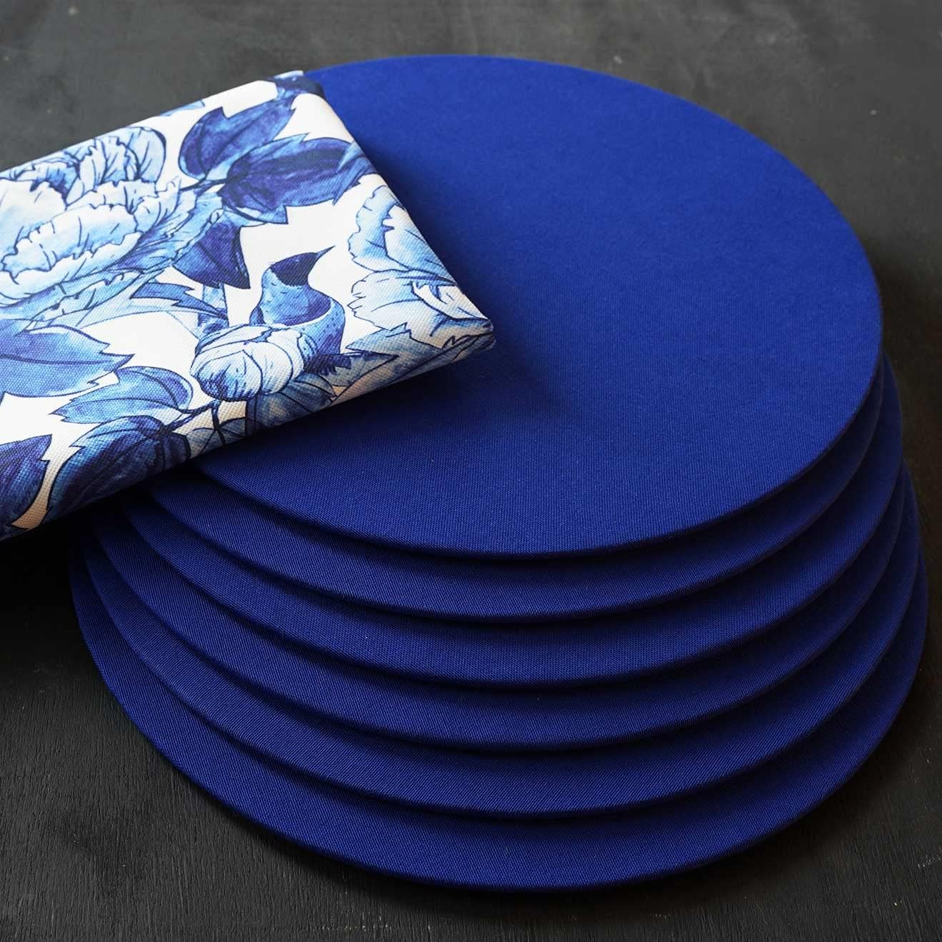 Table Runner and Placemats Set, Colorful StainProof, Non