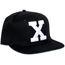 X Hat 3D Embroidered By Any Means Necessary Cap Black Snap Closure