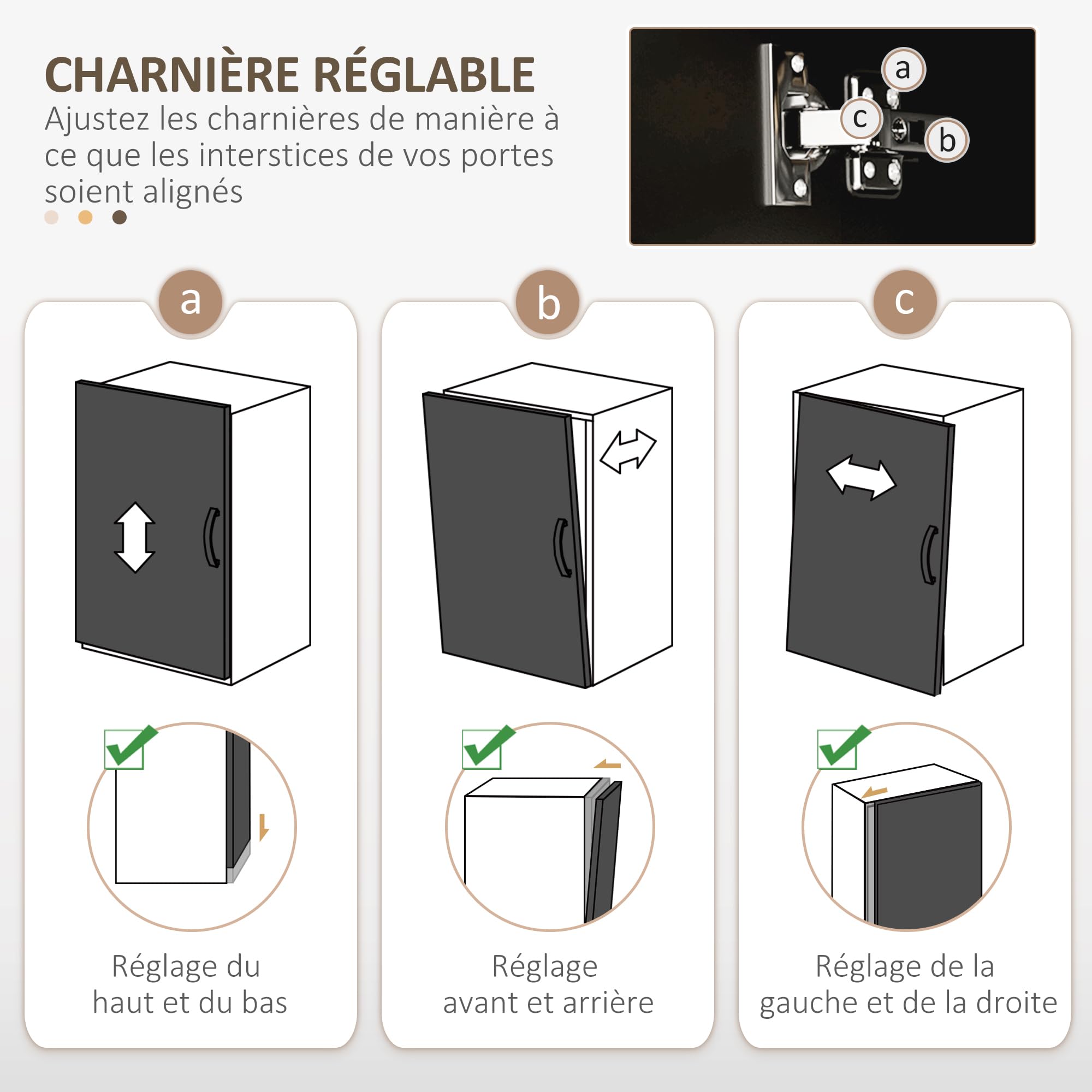 HOMCOM Armoire de Cuisine Multi-rangements 4 Portes 3 tiroirs étagère + Grand Plateau 89L x 39,5l x 168H cm Noir