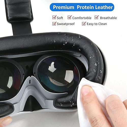 Miniatura 4 de VR Face Cushion Pad forPICO 4, VR Face Cover Replacement Cushion Head Back Pad Head Strap Padding for Pico 4 Headset, Interface Bracket Set VR Pads