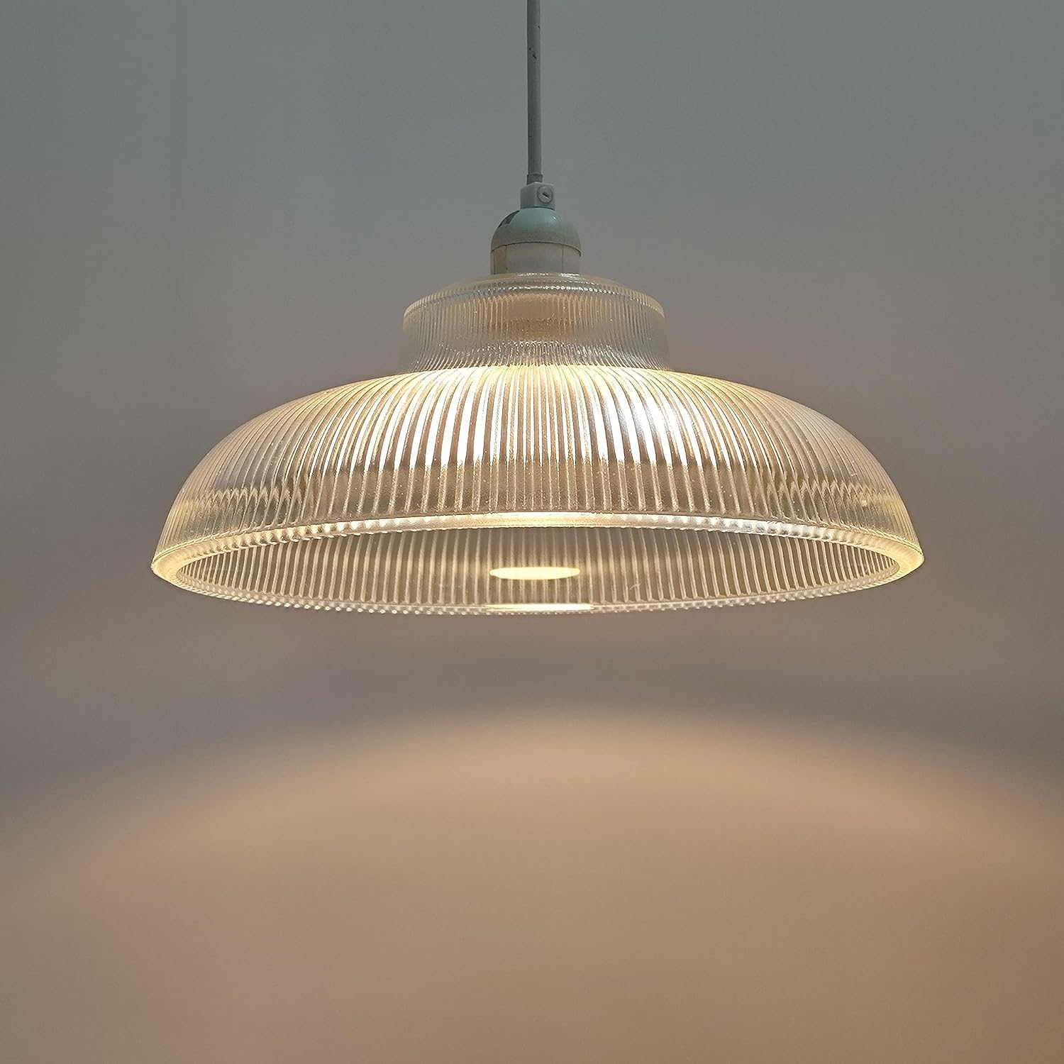Cgc Lighting Xl Size Cgc Glass Bistro Adjustable Ceiling Pendant Light Lamp Shade (Xl Size)
