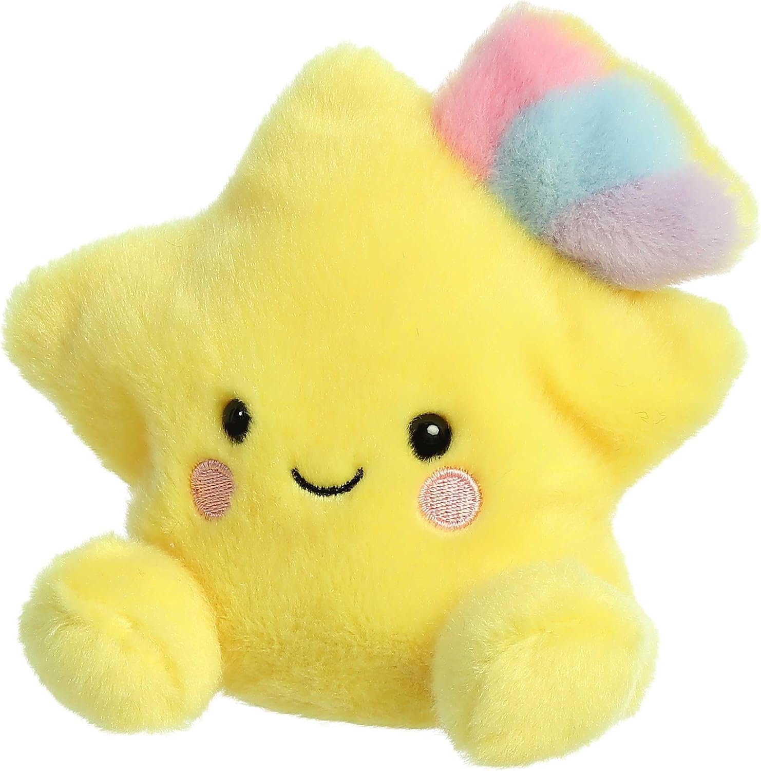 Aurora® Adorable Palm Pals™ Pisces Star™ Stuffed Animal - Fun Collectible Plush for Kids and Adult Collectors - Perfect for Decorating Rooms and Birthday Gifts - Yellow 4 Inches