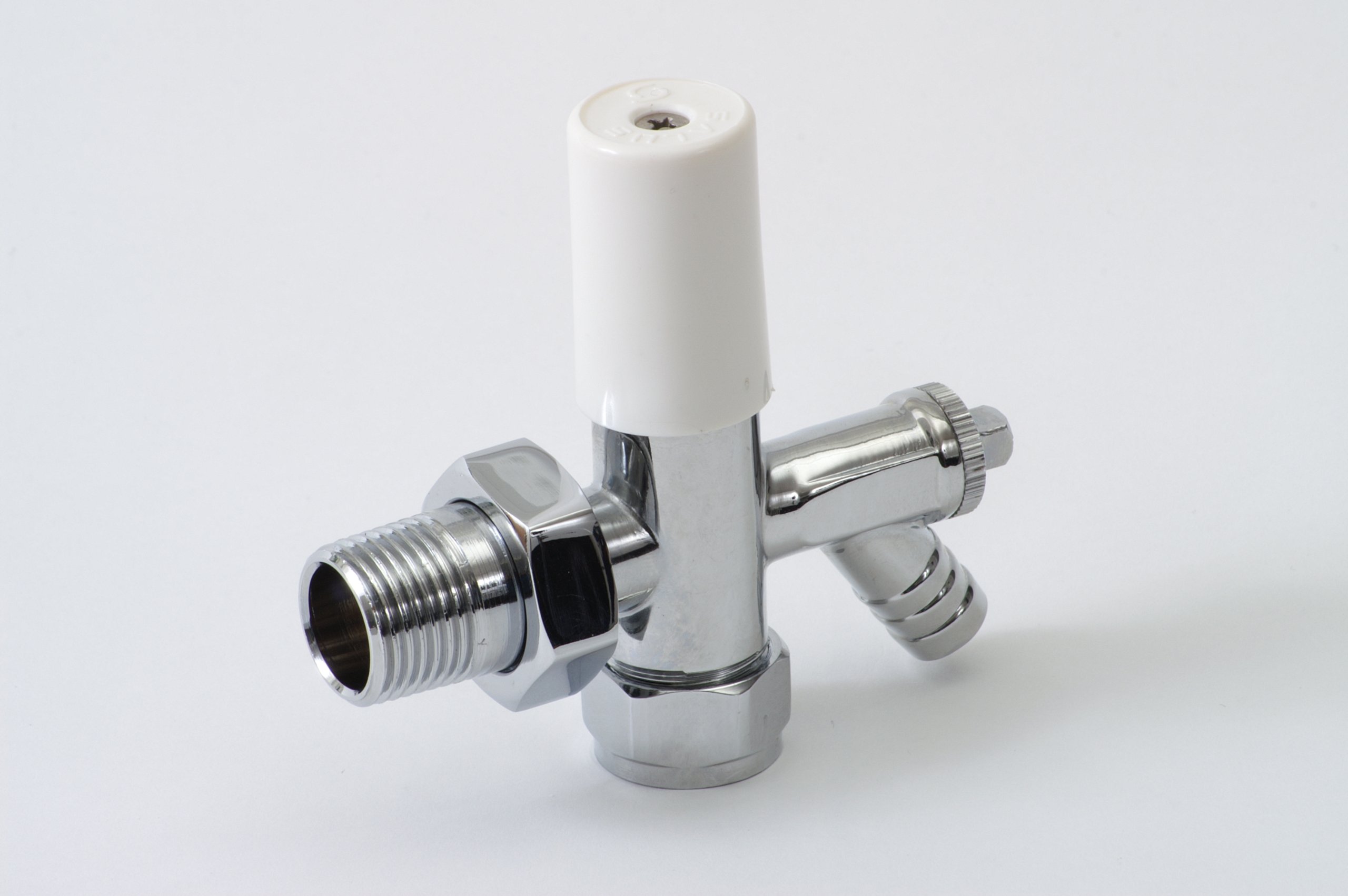 Salus Trls10 Chrome Radiator Valve 15Mm Lockshield With Drain Off Small