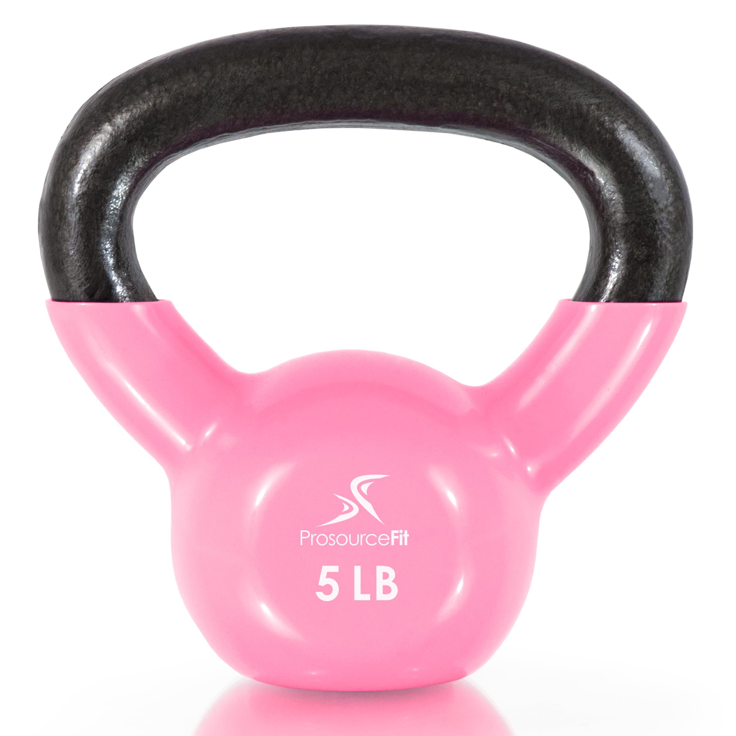 ProsourceFit Vinyl Coated Cast Iron Kettlebells for Full Body Fitness Workouts