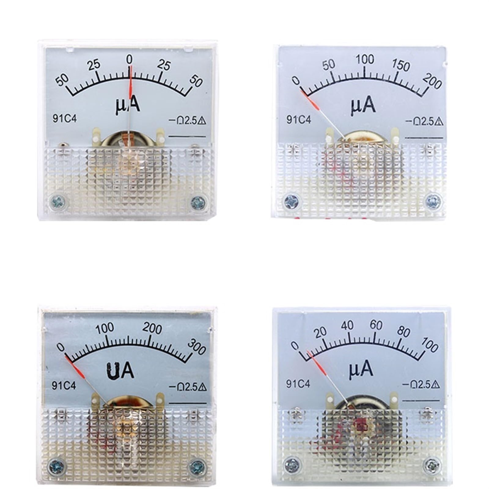 Microampèremètre CC 91c4 pour panneau analogique de test électrique 45 mm - 7