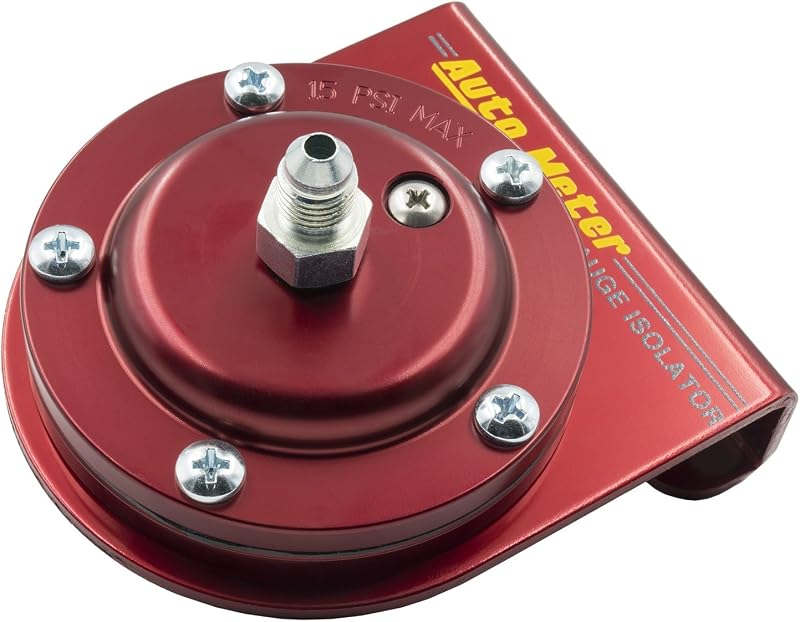 Kit isolador de pressão de combustível AUTO METER 5376 para manômetros de 15 PSI – 1 unidade