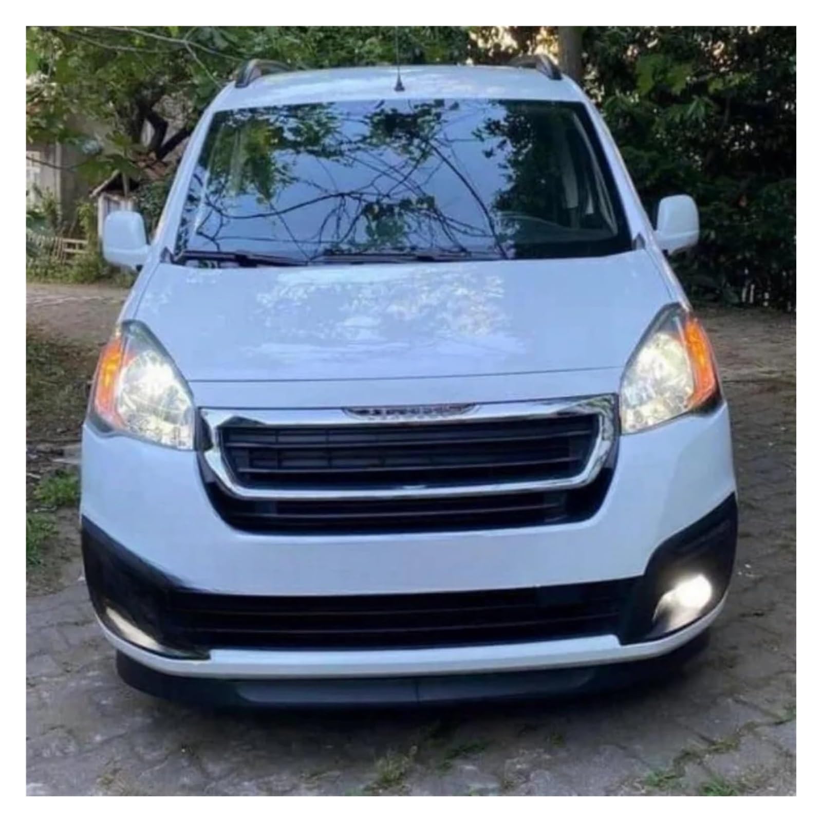 Auto Sottoparaurti Labbro Per Peugeot Per Partner Per Tepee 2 Pezzi Spoiler Carrozzeria Splitter Diffusore ABS Plastica Ricambio Professionale Tuning Paraurti Anteriore Auto