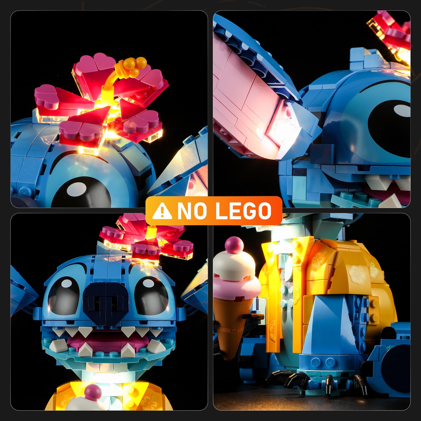 Amazon.co.jp: LIGHTAILING Light Set for Lego 43249 Stitch - LED