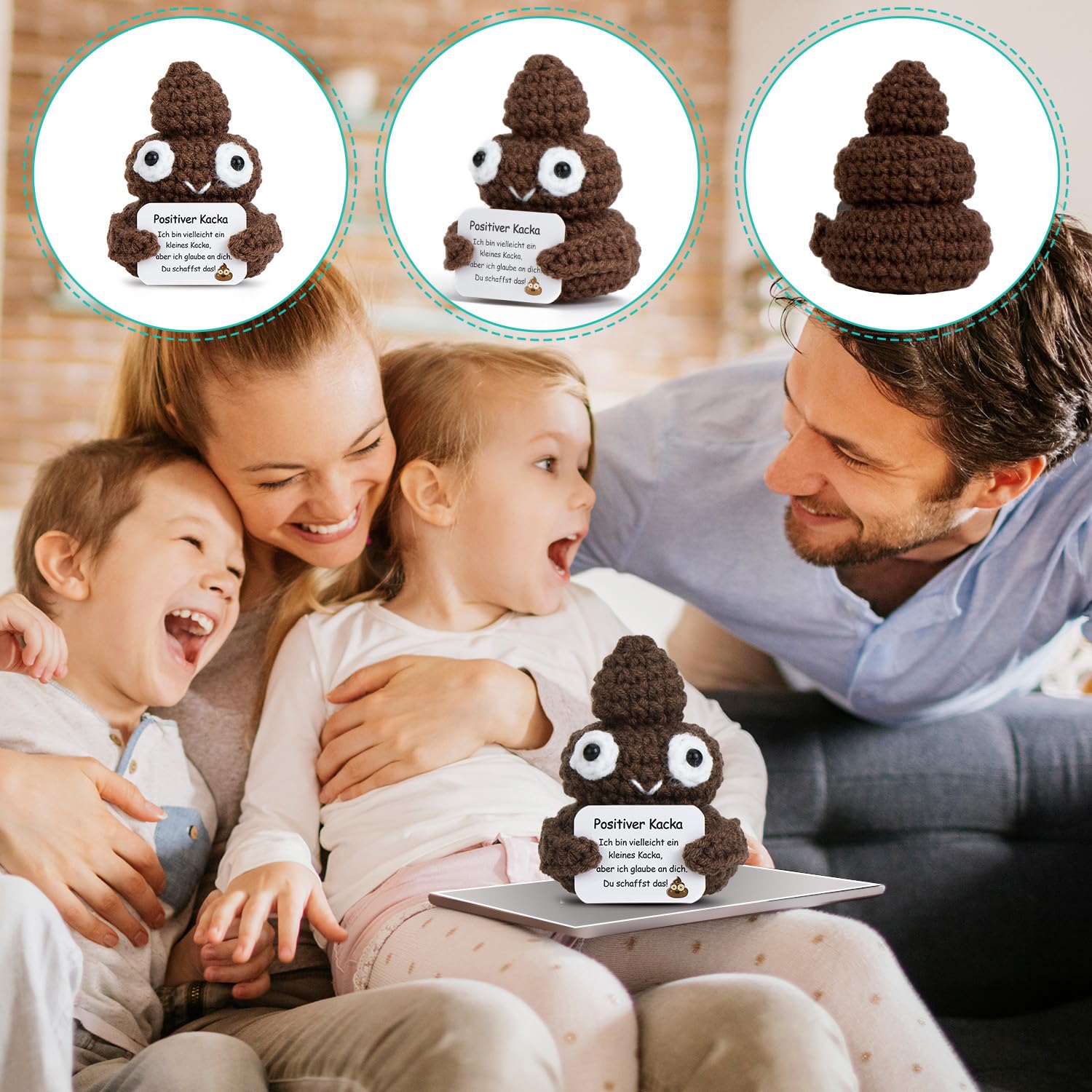 Pocket Hug Positieve aardappel, creatieve breiwol, aardappelpop en