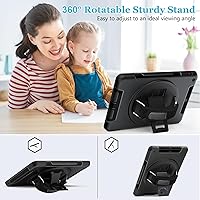 Vista 3 de Funda para iPad de 6ª/5ª generación de 9.7 pulgadas: Funda de TPU para iPad 9.7 (2018/2017) y iPad Air 2 de 9.7" con protector de pantalla - Soporte