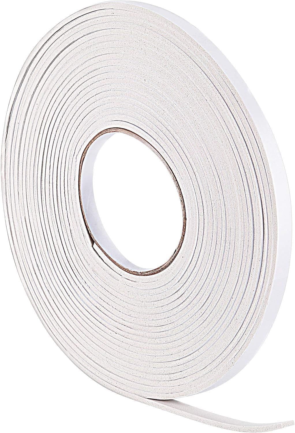 VBS - White Felt Tape - Felt Tape, Adhesive Felt Tape, White Felt Tape, Polyester Felt Tape, Wire Harness Tape, Butyl Seal Tape, Tape, Greenhouse Tape, Sticky Tape, Adhesive Tape (1.5' x 100')