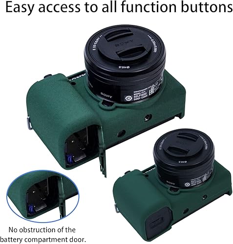 Miniatura 5 de Easy Hood ZV-E10 Funda para cámara, funda protectora de goma de silicona suave para cámara digital Sony ZV-E10 ZVE10, protección de la funda de la