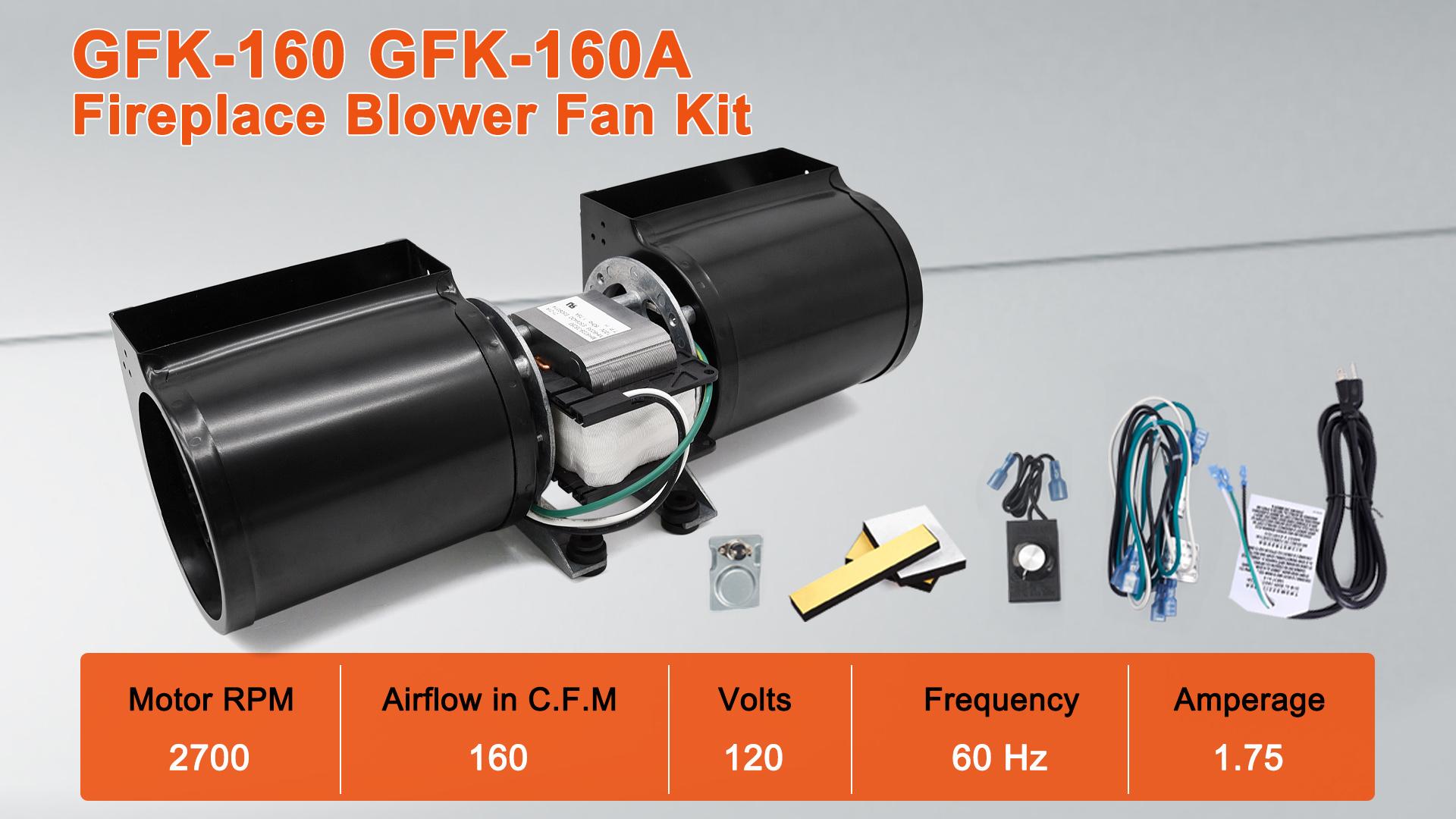 Amazon.com: Adviace GFK-160 GFK-160A Fireplace Blower Fan Kit for