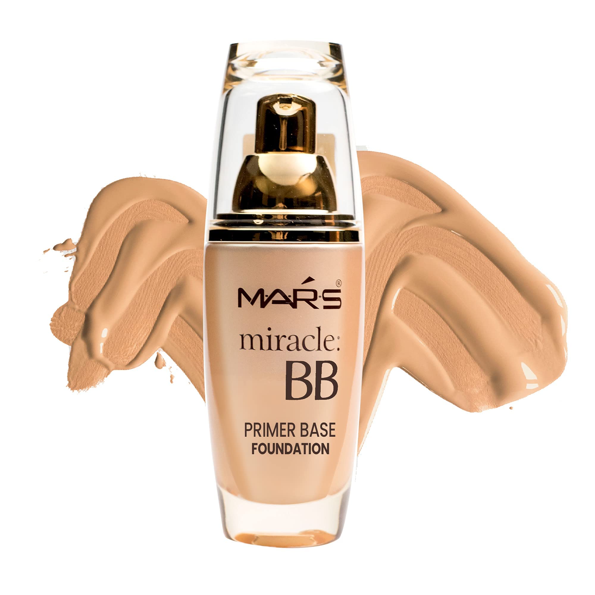 MARS Miracle BB Primer Base Foundation With Free Kajal, Beige, Standard, 60 ml