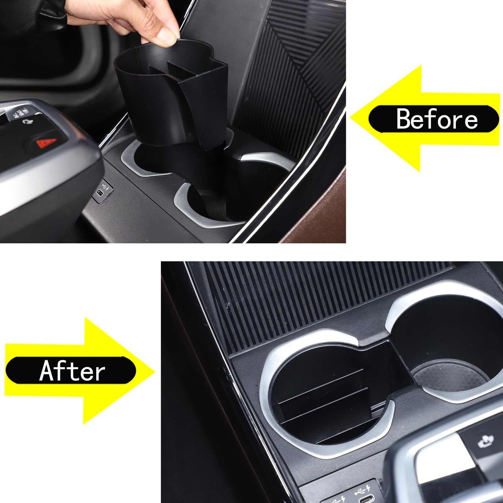 Scatola portaoggetti a compartimento per console centrale per auto, compatibile con X1 U11 2023-2024 accessori auto