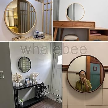 ☆壁掛けミラー 天然木フレーム 丸型ミラー 　玄関　洗面所 71fxUGwprIL._UF350,350_QL80_.jpg