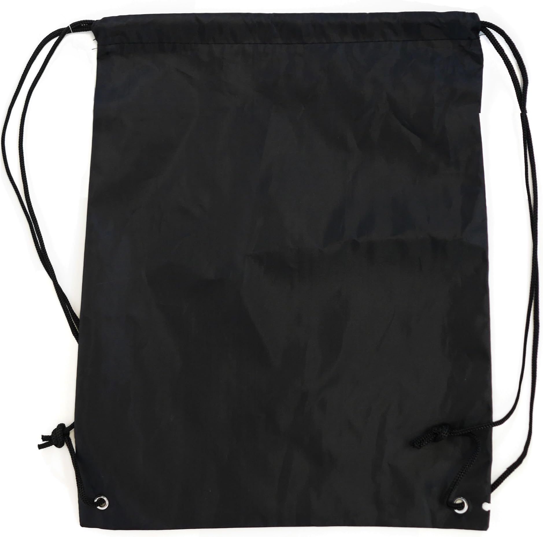 5 Pack 210D POLYESTER Drawstring Backpack, Gym Sports, Outdoor Backpack, Camping and Hiking Black Bags(5 Pack, Black)