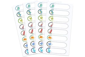 Personalized Dinosaur Waterproof Name Labels for Kids School Supplies