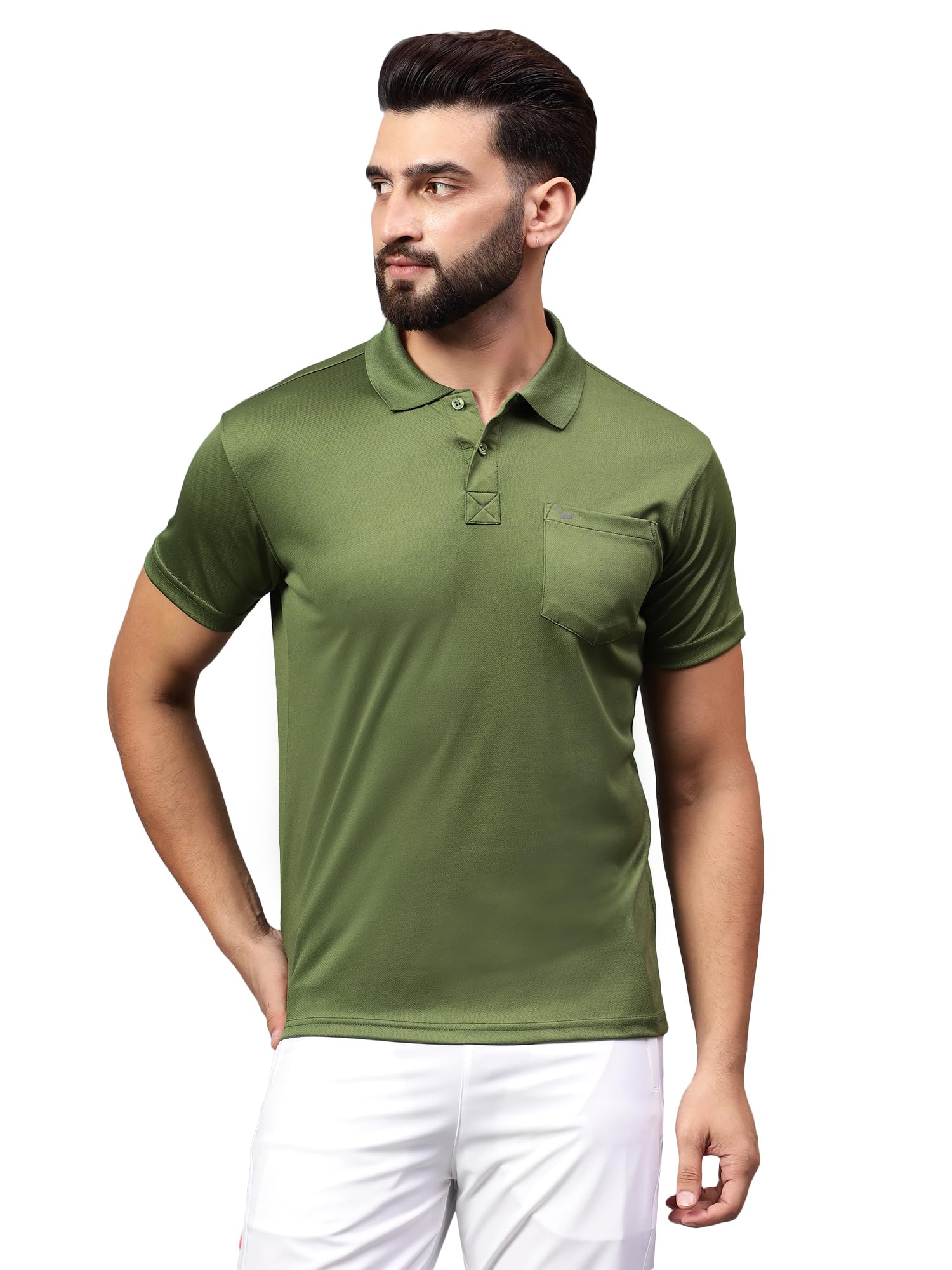 HiFlyers Men’s Polo T-Shirt – Dri-Fit Pique Fabric, Regular Fit, Breathable Sportswear for Gym & Casual-picture-11