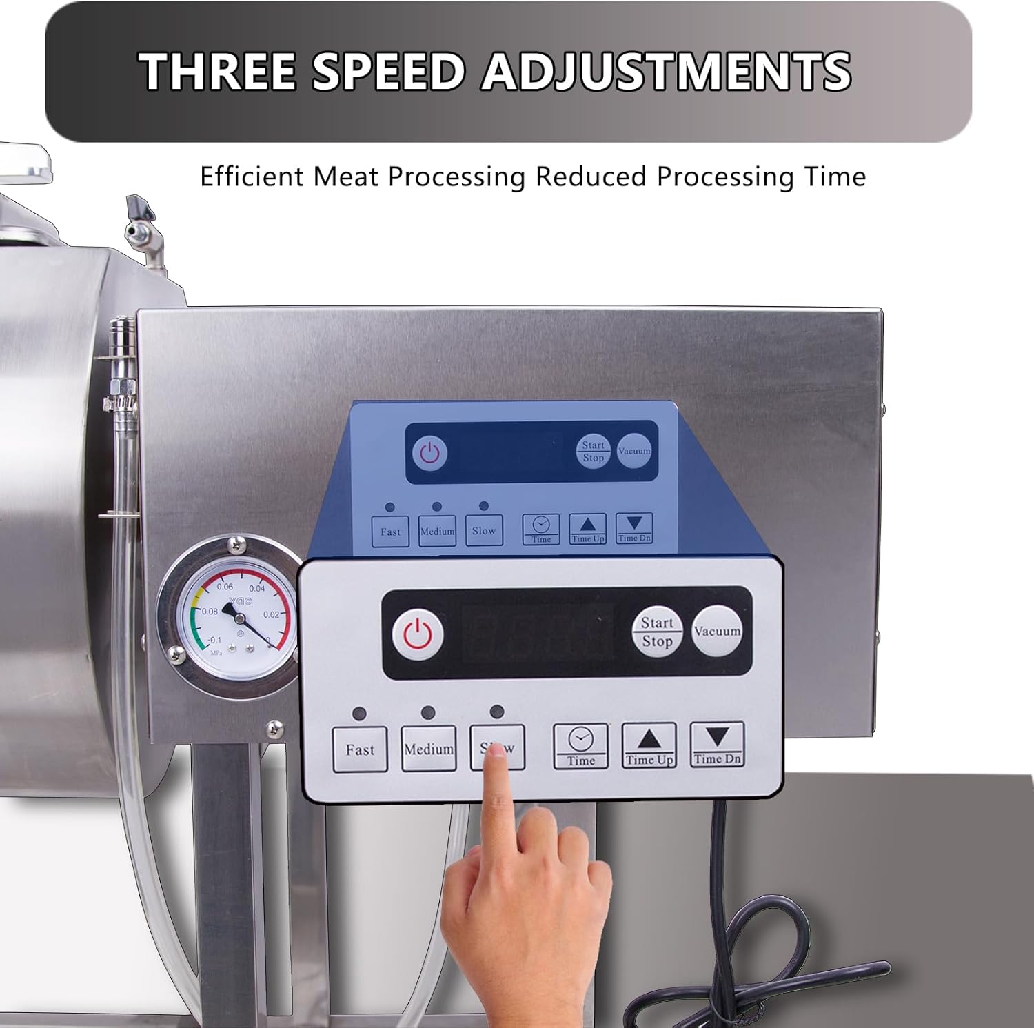 Hakka Meat Tumbler Marinator, Vacuum Curing Machine, Rapid Marination Process, 36lb/18 liters