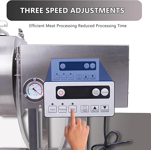 Miniatura 2 de Marinador de vaso de carne Hakka, máquina de curado al vacío, proceso de marinación rápida, 36 libras / 18 litros