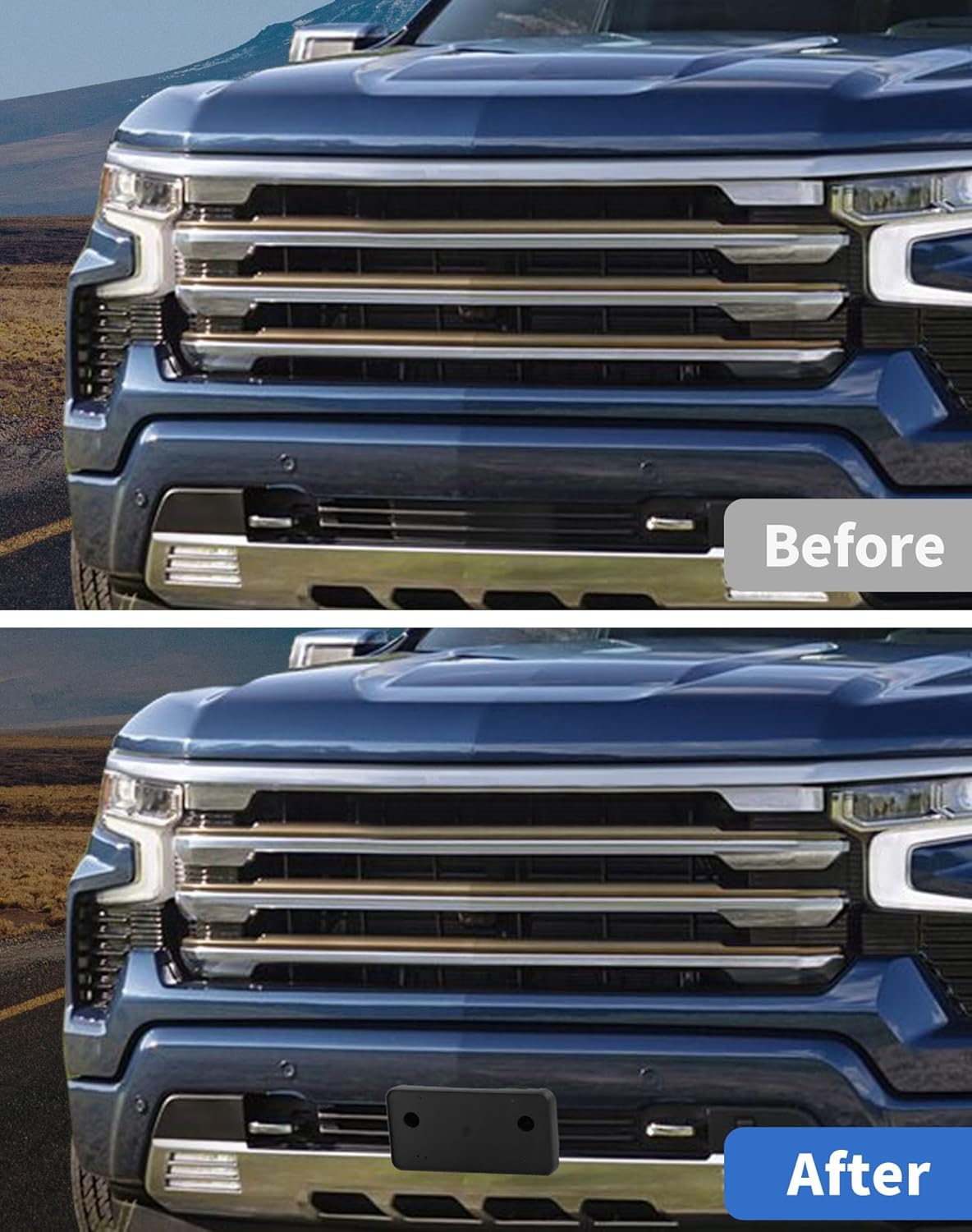 for Chevy Silverado 2022 2023 2024 Front License Plate Bracket Replacement for GM1068250