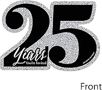 Vista 3 de Big Dot of Happiness We Still Do – 25 aniversario de boda – Invitaciones rellenas en forma – Tarjetas de invitación para fiesta de aniversario