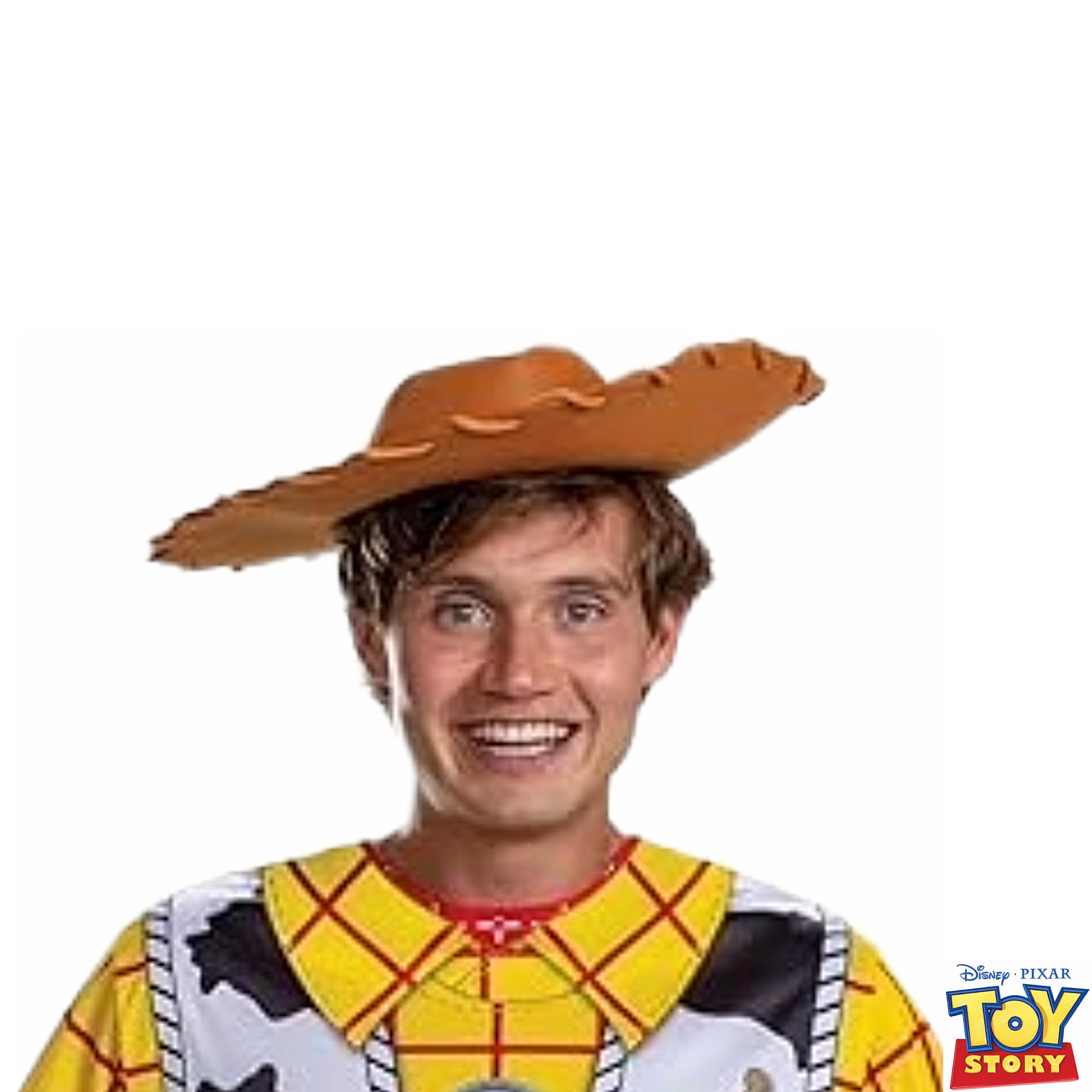 DISGUISE 158449D-EU Woody Basic Plus Adulto (Eu) Toy Story Travestimento, Uomo, L/XL (42-46)